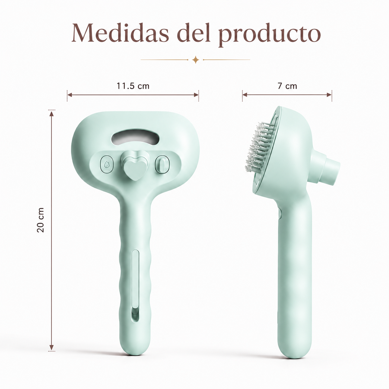 MimoBrush 4 en 1 – Cepillo vaporizador para mascotas